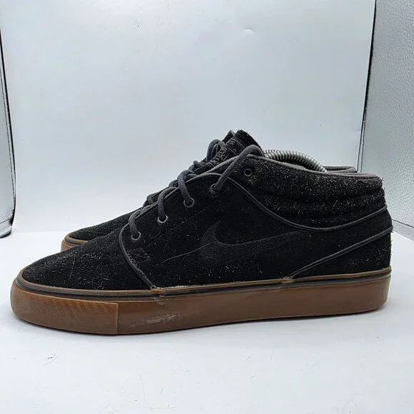 Nike SB Zoom Stefan Janoski Mid Mens Size 9 Black Brown Sneaker Shoes Casual